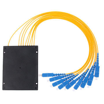 1 x 8 Faser Optik-funktionierende Wellenlänge PLC-Teiler-2.0mm weit mit Sc-/UPC-Verbindungsstücken