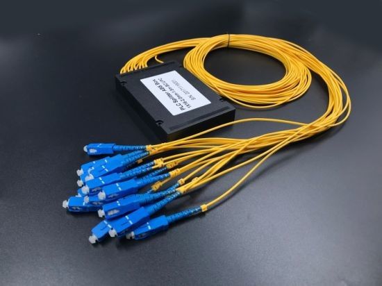 1 * 16 Faser der Weisen-FTTH Optik-PLC-Teiler ABS Kasten-Paket für Testgerät