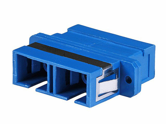 Sc-Duplex-Faser-Optikverbindungsstück-Adapter-Monomode- mit Flansch, blaue Farbe
