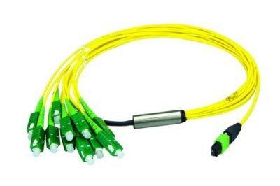 Ausbruch-Kabel-Gelb-Farbe Sc-/APC-12 Faser-MPO für Speicherbereich-Netz