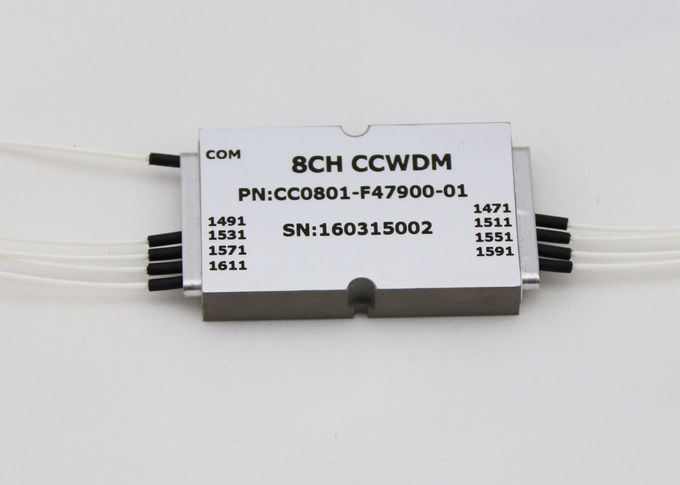 1 x 8 CCWDM-Modul-kompakte Größe LC/UPC-Verbindungsstück-Art für MUX-/DEMUX-System