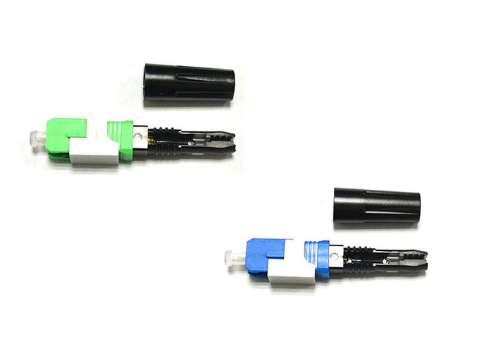 Maschinenhälften-/Schrauben-Faser-schnelles Verbindungsstück-Optikgrün 55mm für FTTH-Transceiverkabel