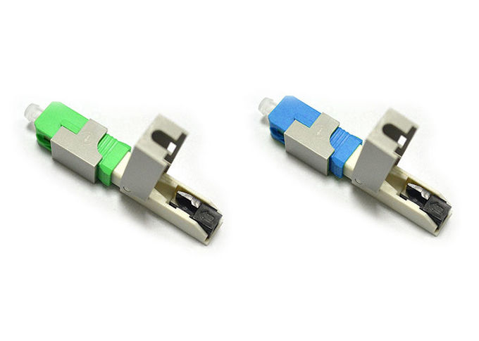 Maschinenhälften-/Schrauben-Faser-schnelles Verbindungsstück-Optikgrün 55mm für FTTH-Transceiverkabel