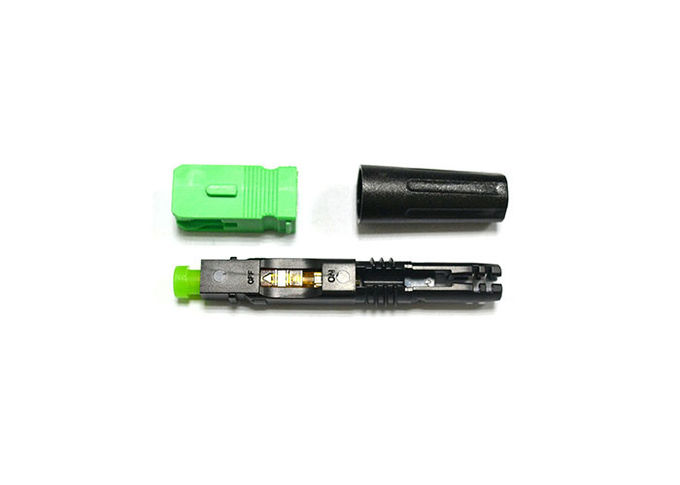 FTTH-Transceiverkabel-Faser-Optik- schnelles Verbindungsstück vor- Polier-50mm machte am Ort
