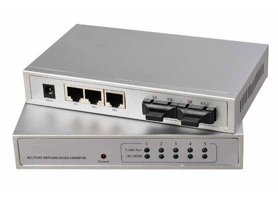 China Halb/voll trägt Duples RJ45 Lichtleiterkabel-Schalter, 10/100M Auto ermitteln schnellen Ethernet-Schalter fournisseur
