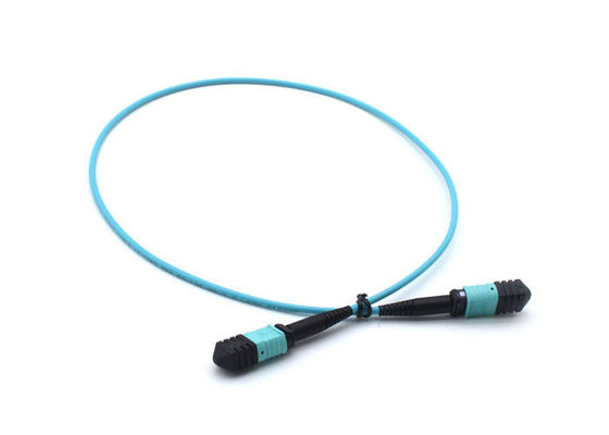 Simplexverbindungskabel FTTH-Telekommunikations-MPO, Kern des Blau-8/12 entkernen das Polnisch des Lichtwellenleiter-APC fournisseur