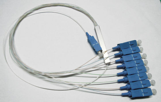 0.9mm Lichtwellenleiter-Teiler für FTTX-/PON-Netze, 1 × 8 PLC-Faser-Teiler fournisseur