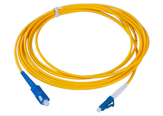 1M / 2M/3M Lc Faser-Verbindungskabel, verschiedenes Verbindungsstück-Duplex-Faser-Verbindungskabel fournisseur