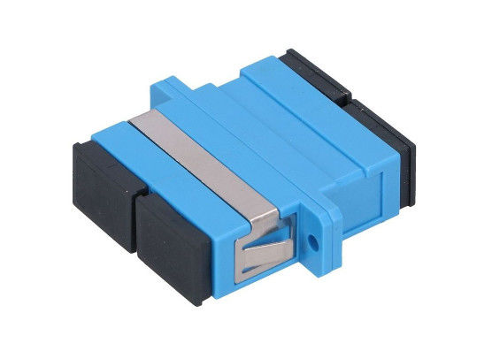 Duplexfaser-Sc zu Lc-Adapter, Monomode--Digital-Lichtleiterkabel-Adapter mit Flansch-Blau-Farbe fournisseur