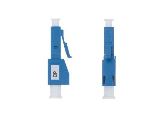 Blauer Faser-Optikabschwächer-Mann LC 10DB zur Frau mit Plastik/Metallgehäuse fournisseur