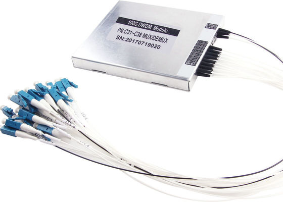 KASTEN optisches Mux Demux DWDM Alu für Breitbandkommunikation 100GHz IFU-Kanalabstand fournisseur